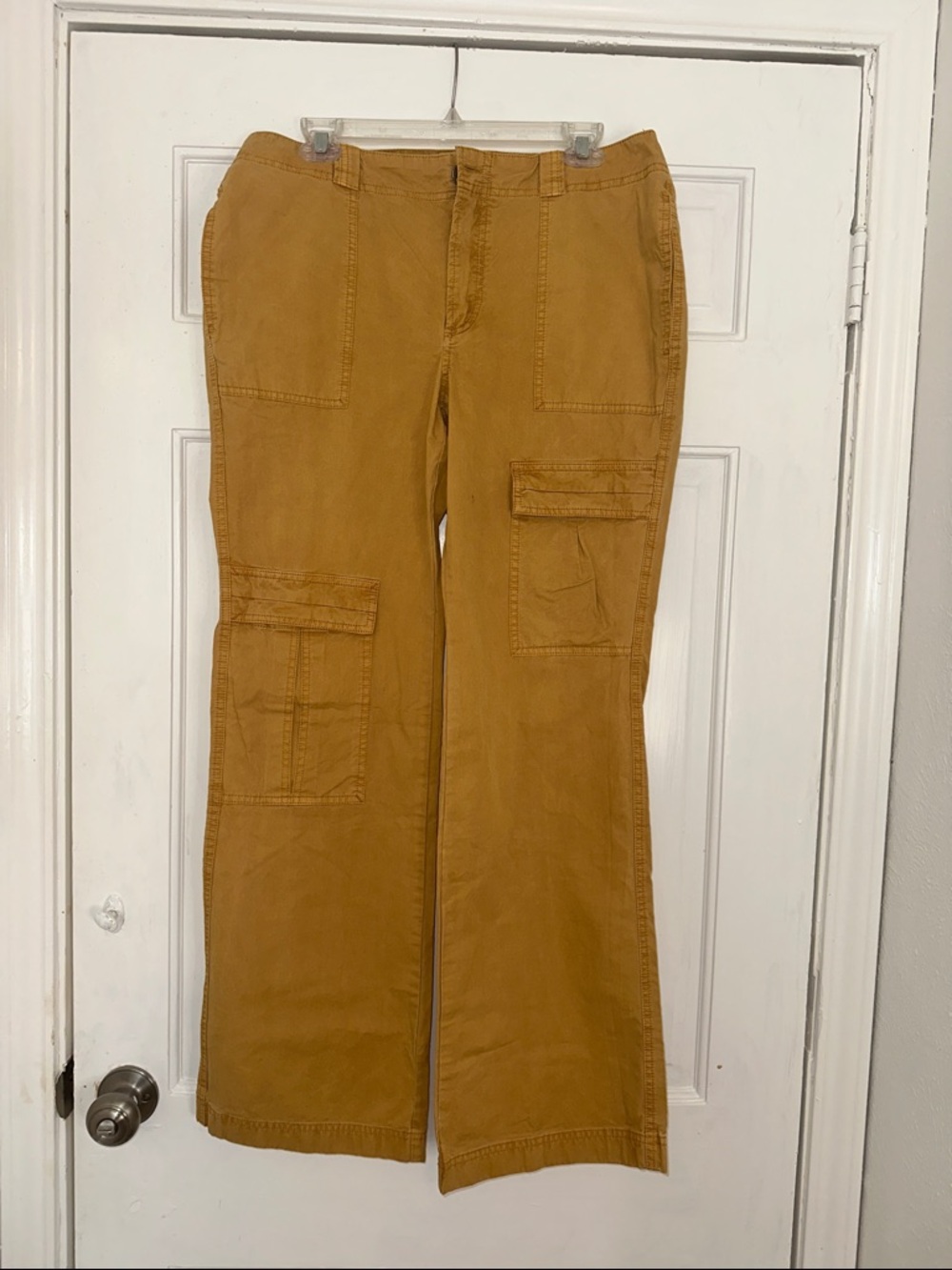 free people the  thing slow-rise utility pants Buttercup yellow